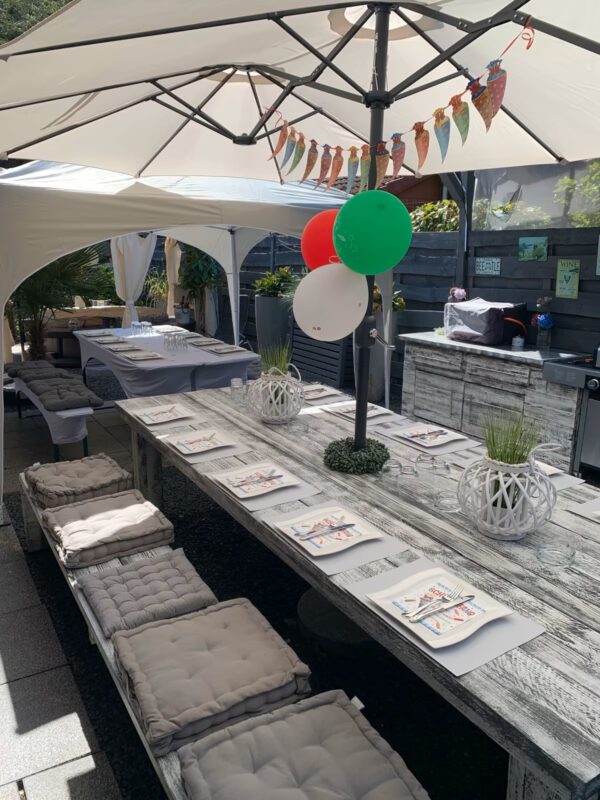 Partyzelt Faltpavillon weiß – Bild 2
